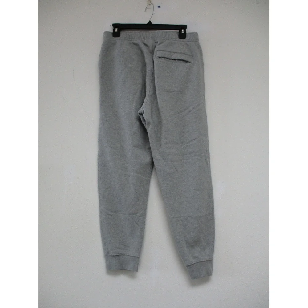 Nike Joggers Mens M Gray Club Fleece Sweatpants BV2671-063 Embroidered Logo